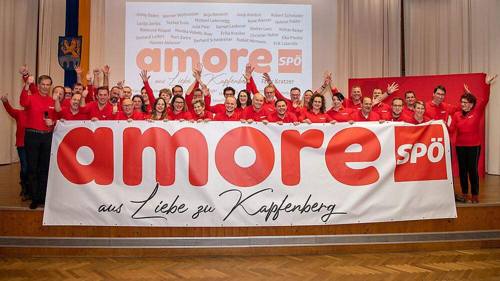   Rot ist nicht nur die Farbe der SPÖ, sondern auch die der Liebe – der Liebe zu Kapfenberg, wie die Sozialdemokratie betont