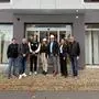 Sie feierten den Baustart: Thomas Blass, Thomas Greifoner, Architekt Erich Paugger, Bürgermeisterin Andrea Pock, Raiffeisenbank-Geschäftsleiter Reinhard Pfeifer, Bankstellenleiterin Manuela Pranger, Vizebürgermeister Franz Maitz