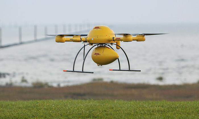 Paket-Drohne im Test