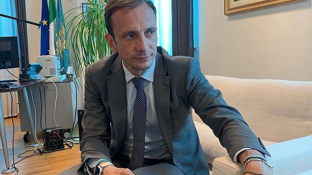 Massimiliano Fedriga ist seit 2018 Regionspräsident. 2023 stellt er sich der Wiederwahl