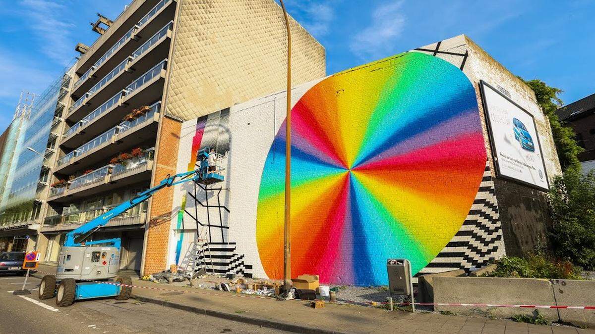 Projekt von Felipe Pantone in Liège