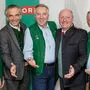Die Stoakogler bei der Präsentation mit Regisseur Robert Sturmer und ORF Steiermark-Kulturchef Gernot Rath