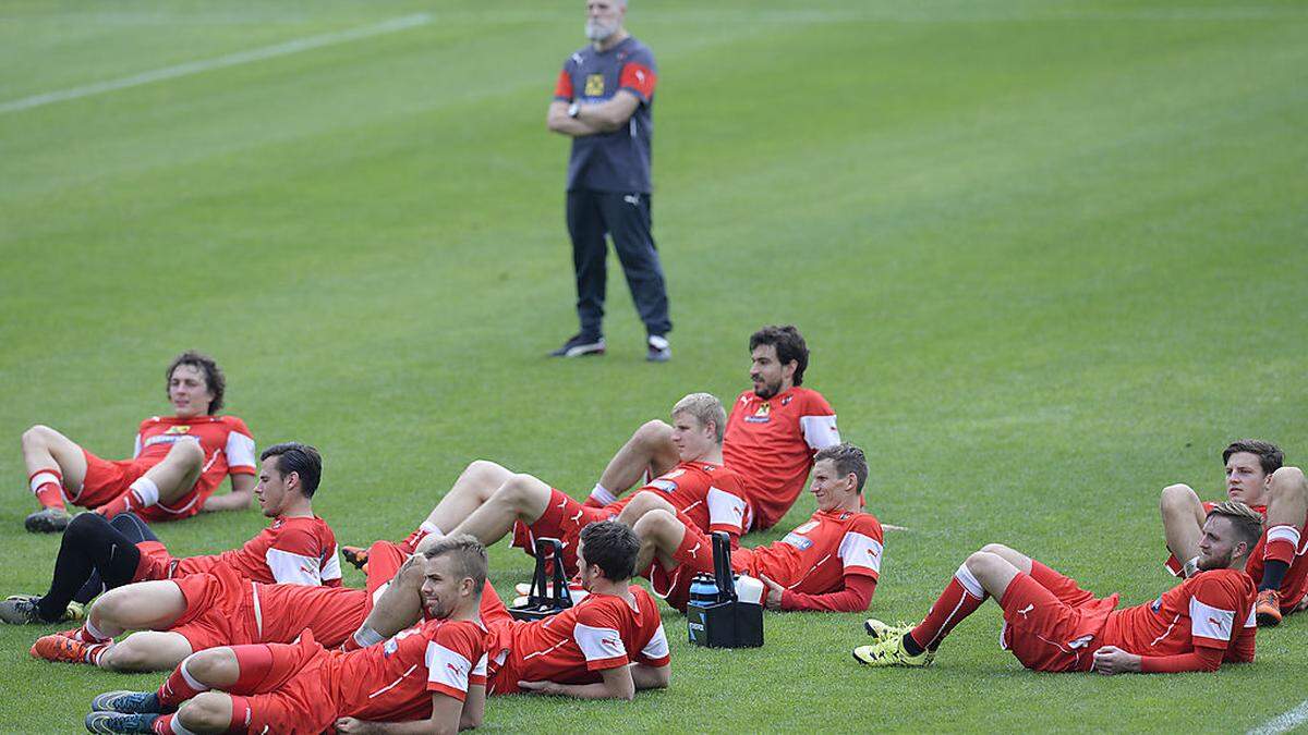 Training der ÖFB-Kicker