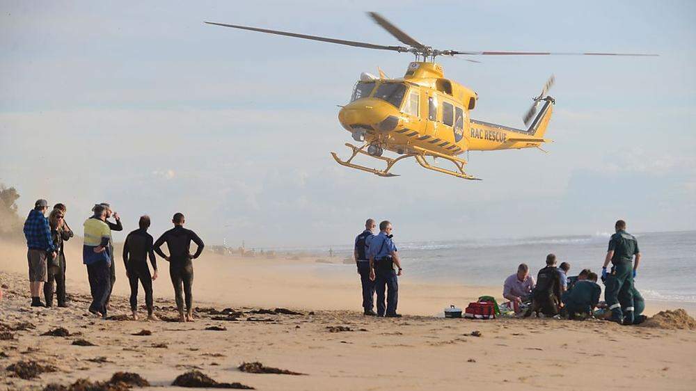 Der tragische Zwischenfall ereignete sich am Dienstag vor einem Strand in Mandurah im Westen von Australien