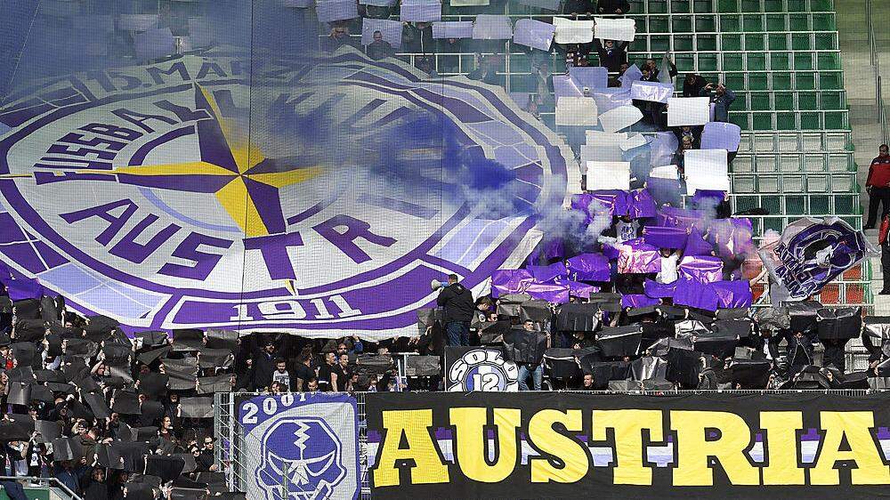 Austria-Fans übten nach der Niederlage gegen den GAK Kritik