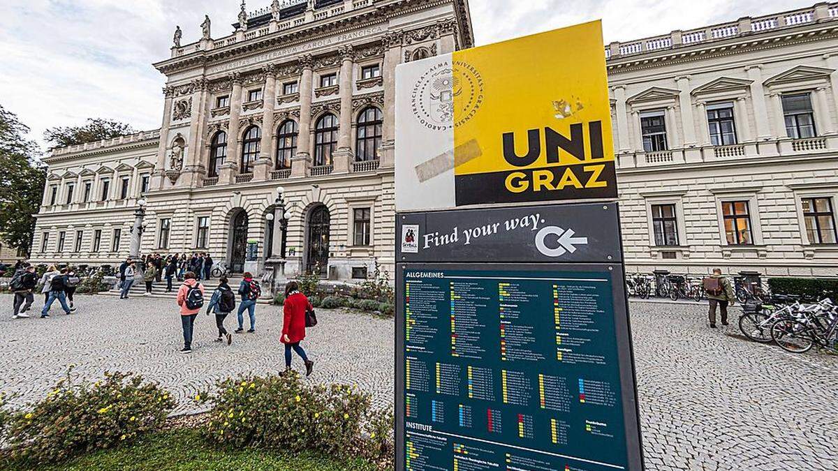 Bis zum wirklichen Normalbetrieb an der Uni Graz, wie hier im Oktober 2019, wird es noch ein wenig dauern