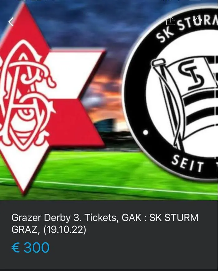 Das Inserat am Mittwochabend