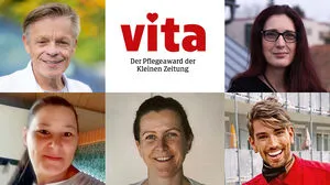 Jeweils fünf Pflegekräfte stehen in sechs Kategorien zur Wahl