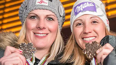 Nicole Hosp und Michaela Kirchgasser bewunderte ein Millionenpublikum