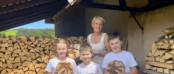 Andrea Wachmann mit ihren Kindern