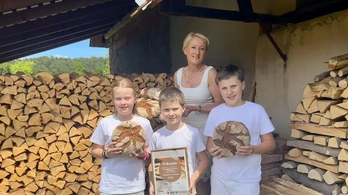 Andrea Wachmann mit ihren Kindern