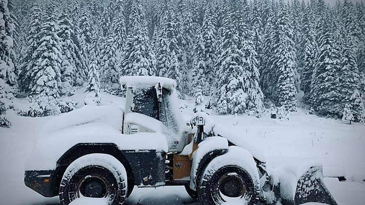 Neuschnee auf der Planneralm