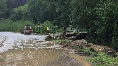 Der Schäffernbach trat über die Ufer und verursachte massive Schäden