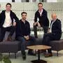Kickscale-Gründer-Team (von links): Markus Jenul, Fabian Riedlsperger, Gerald Zankl und Herwig Gangl im Kickscale Entwicklungs-Center am Campus der TU Graz