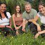 Alexandra, Angelina, Johannes und Gudrun