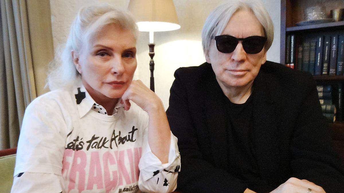 Sängerin Deborah Harry und Gitarrist Chris Stein der Popband 'Blondie'