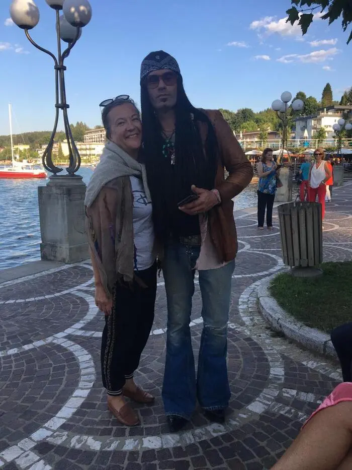 Mit Eric Sardinas beim Sightseeing