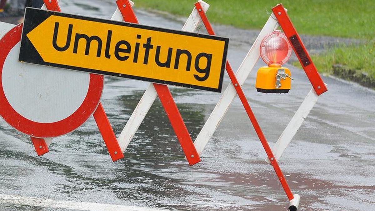 Bis auf Weiteres musste die Draschestraße in Leoben-Judendorf völlig gesperrt werden