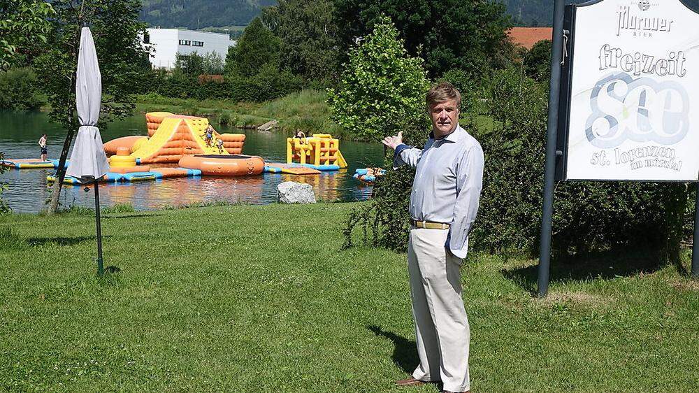 Eine von vielen Attraktionen, die Helmut Flasch rund um den Freizeitsee in St. Lorenzen anbieten möchte
