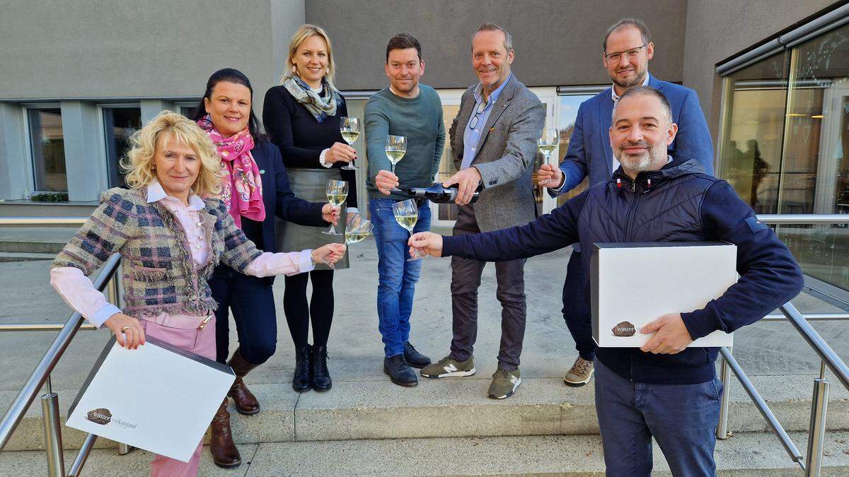 Margreth Kortschak-Huber, Sonja Skalnik, Ulrike Prutsch, Stefan Müller, Franz Hutter, Walter Frauwallner und Christoph Neumeister