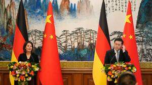 Zwischen Baerbock und dem chinesischen Außenminister Qin Gang kam es zu einem Schlagabtausch