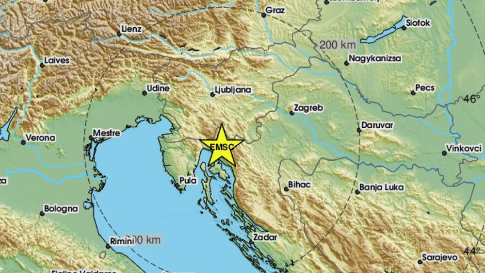 Das Epizentrum des Erdbebens lag bei Rijeka