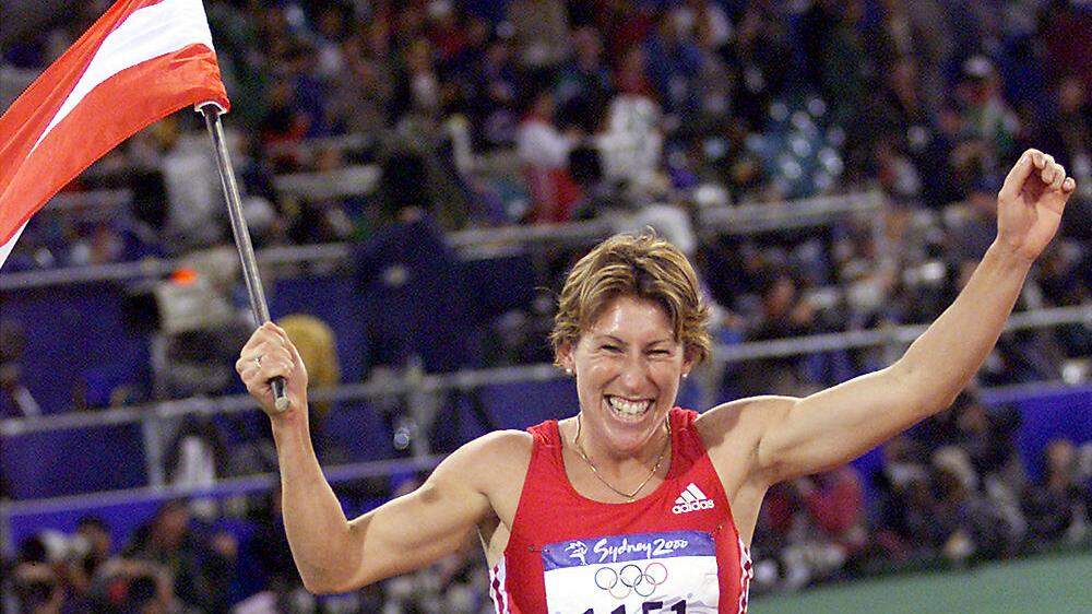Am 25. September 2000 jubelte Steffi Graf in Sydney über Olympia-Silber über 800 m