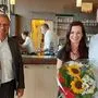 Bürgermeister Bernd Osprian gratulierte Franz Hösele und dessen Lebensgefährtin Manuela Rennertz im Juni 2020 zur Übernahme des 11er-Cafés