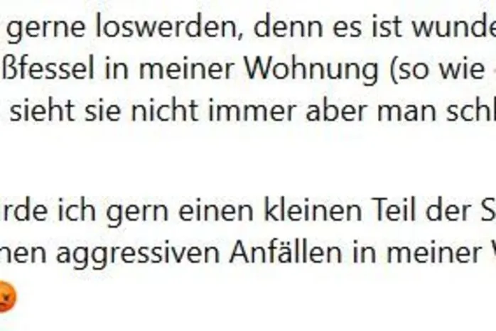 ... und das Kleid sei für sie wie eine Fußfessel.