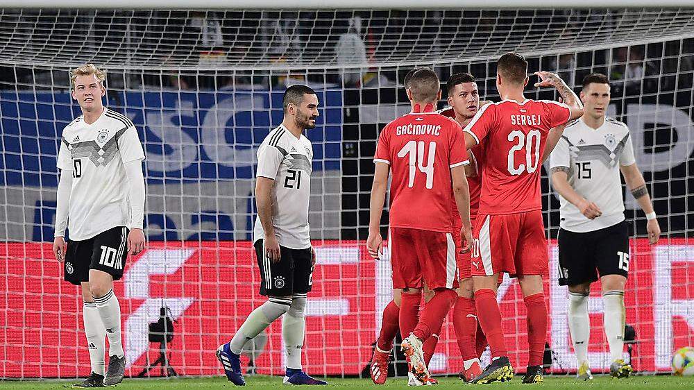 Länderspiel Deutschland gegen Serbien