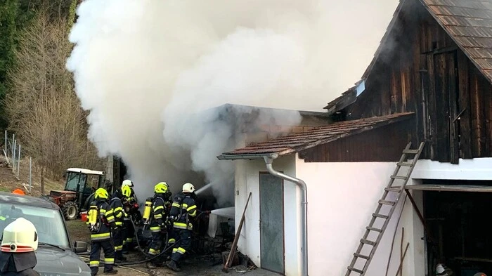 Bilder vom Brandeinsatz in Gamlitz