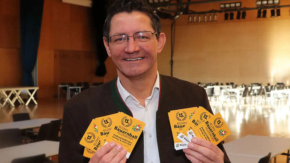 Siegfried Huber lädt zum Bezirksbauernball nach Feldkirchen 