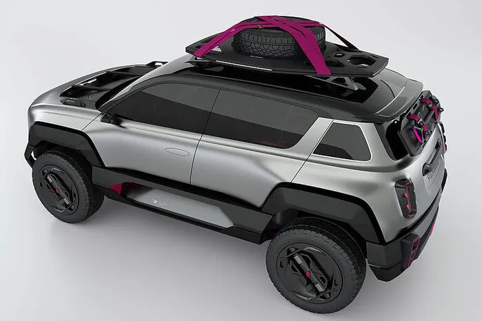 Konkret auf das Showcar umgemünzt bedeutet das: einen Lithium-Ionen-Akku mit einer Kapazität von 42 kWh und einen Elektromotor 100 kW (136 PS).