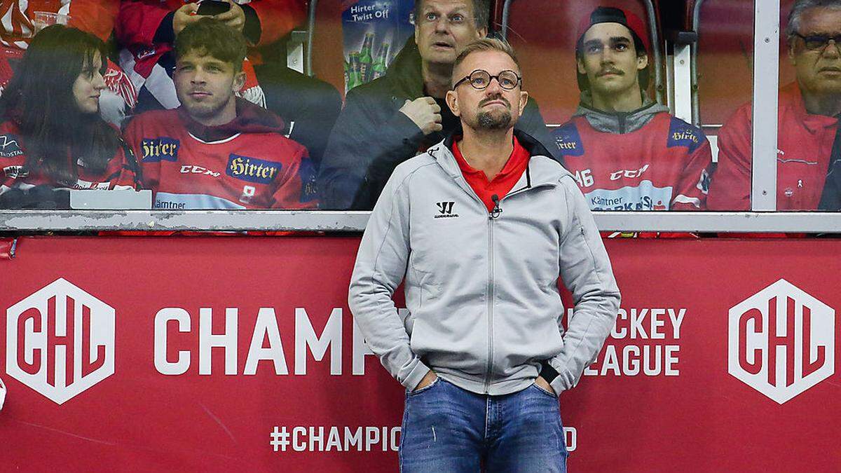 KAC-Coach Petri Matikainen blickt recht entspannt der Saison entgegen