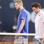 Dominic Thiem (r.) schied im Viertelfinale aus
