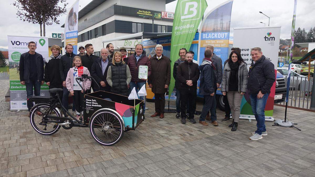 Die Teilnehmer des Mobilitätstags in Söding-St. Johann