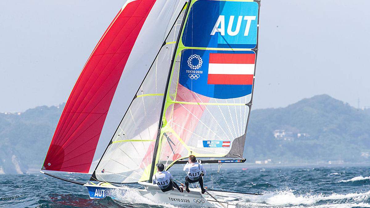 Benjamin Bildstein und David Hussl zeigten im Medal Race eine starke Performance