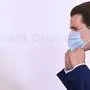 Bundeskanzler Sebastian Kurz (VP) am Montag, 25. Mai 2020, im Rahmen einer Pressekonferenz zum Thema "Gemeindepaket der Bundesregierung" im Bundeskanzleramt in Wien.