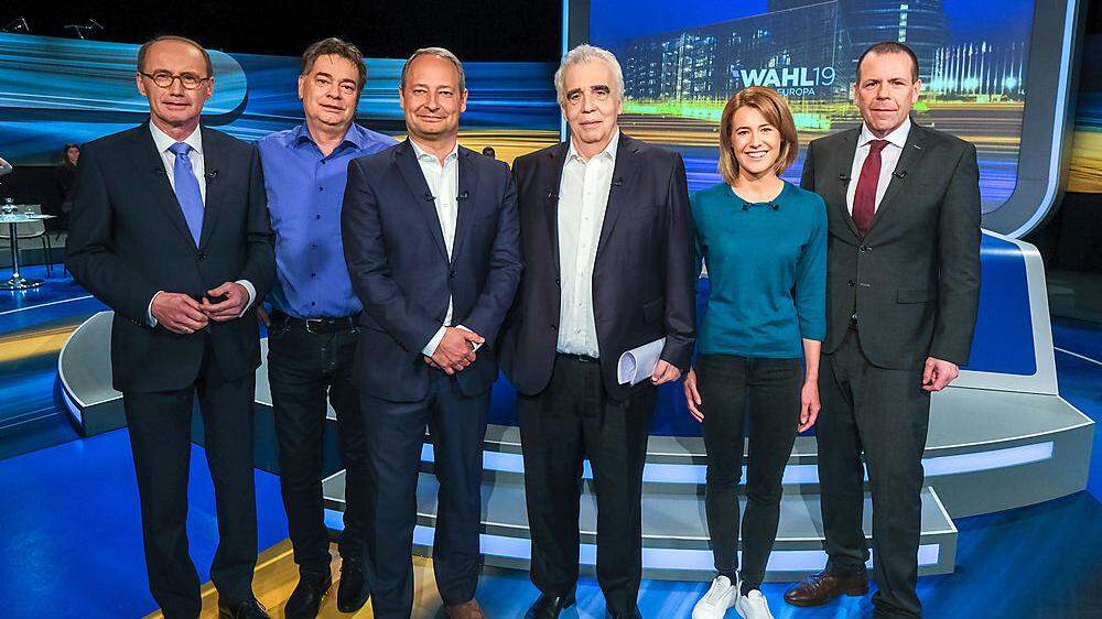 Die sechs österreichweiten Spitzenkandidaten zu Gast beim ORF