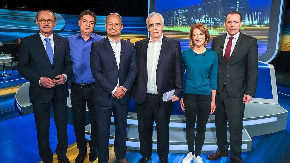 Die sechs österreichweiten Spitzenkandidaten zu Gast beim ORF