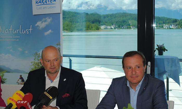Christian Kresse und Ulrich Zafoschnig wollen im Tourismus "weiter auf Erfolgskurs" bleiben