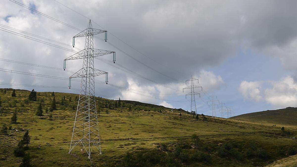 380-KV-Leitung auf der Koralm