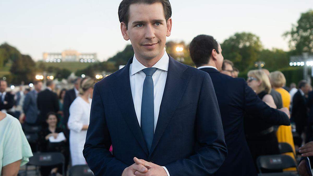 Sebastian Kurz beim Sommernachtskonzert in Schönbrunn