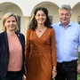 Judith Schwendtner und Sandra Krautwaschl mit Bundessprecher Werner Kogler