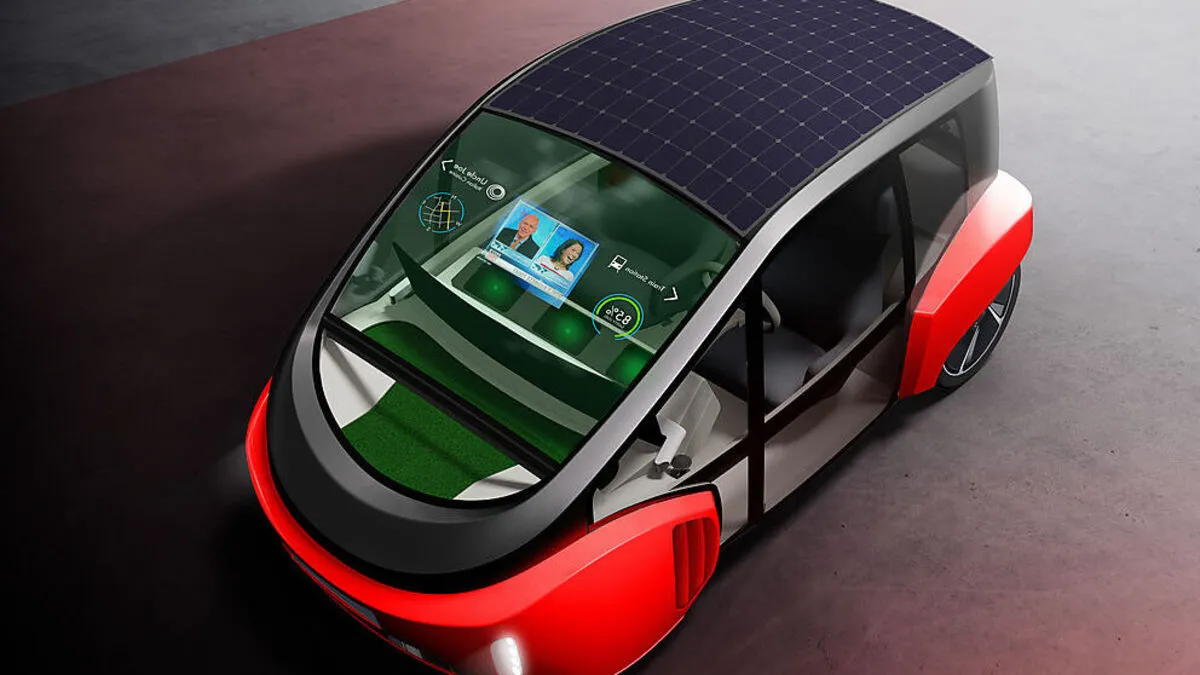 Im Rinspeed Oasis ist eine Grünfläche eingebaut