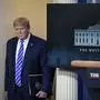 WASHINGTON, DC - APRIL 23: U.S. President Donald Trump arrives for the daily briefing of the coronavirus task force at the White House on April 23, 2020 in Washington, DC. The House of Representatives passed the latest economic stimulus package that was passed earlier in the week by the U.S. Senate giving roughly 484 billion to restart a small business loan program and give more money for health care providers and virus testing. Drew Angerer/Getty Images/AFP