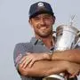Bryson DeChambeau holds his trophy after winning the 124th U.S. Open golf championship at Pinehurst Resort & Country Club in Pinehurst, N.C. on Sunday, June 16, 2024. DeChambeau won with a six-under-par score of 274. PUBLICATIONxINxGERxSUIxAUTxHUNxONLY NCP20240616366 JOHNxANGELILLO