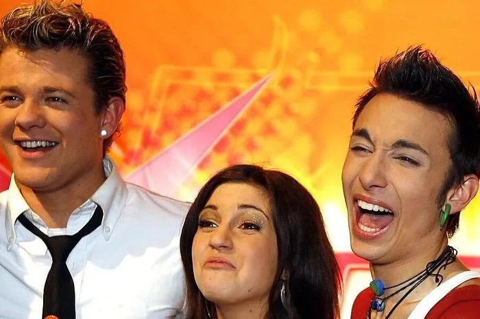 Die Finalisten der dritten Staffel: Gernot, Nadine und Tom. Der Sieg ging einmal mehr nach Tirol! 2011 vertrat Nadine Beiler dann Österreich beim ESC mit der Power-Ballade "The Secret Is Love" (Rang fünf bei den Fachjuroren, insgesamt leider nur Platz 18). Womöglich war die Mireille-Mathieu-Frisur beim Televoting schuld!