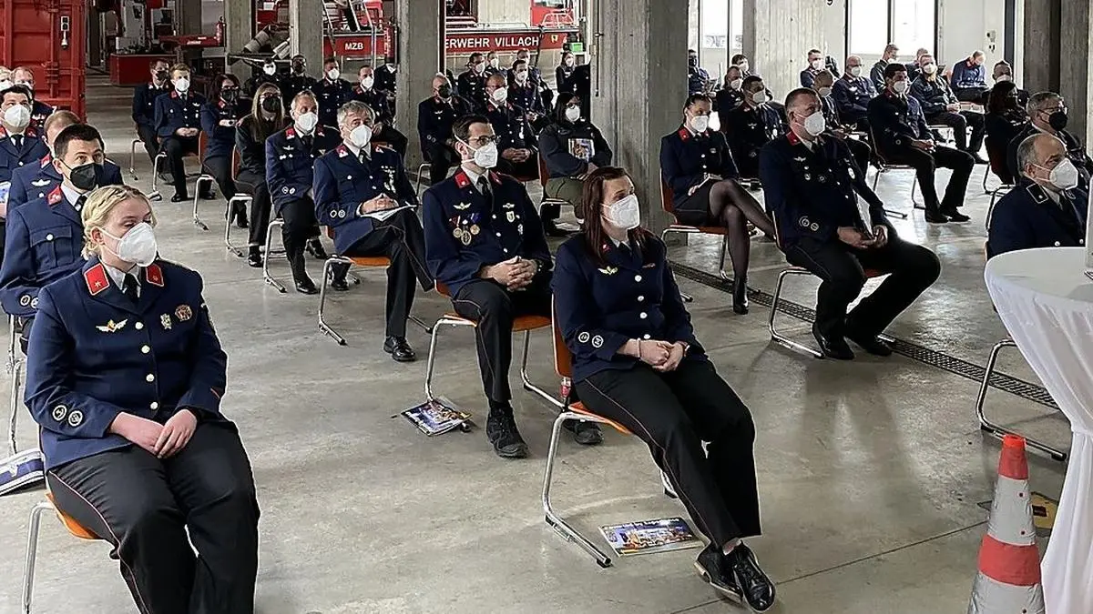 Die Hauptfeuerwache Villach zog bei ihrer Jahreshauptversammlung Bilanz für das Jahr 2020
