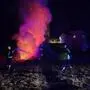 In Moosburg musste die Feuerwehr gleich zwei Mal in einer Nacht zu Osterhaufenbränden ausrücken